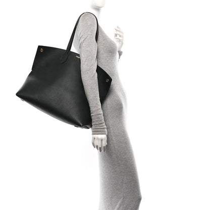 Burberry Calfskin Large Society Tote Black 2 of 10