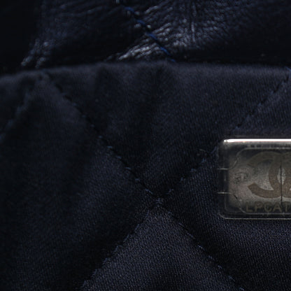 Chanel Metallic Calfskin Quilted Small Chanel 22 Navy Blue 8 of 11