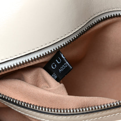 Gucci Calfskin Matelasse Small GG Marmont Shoulder Bag White 7 of 19
