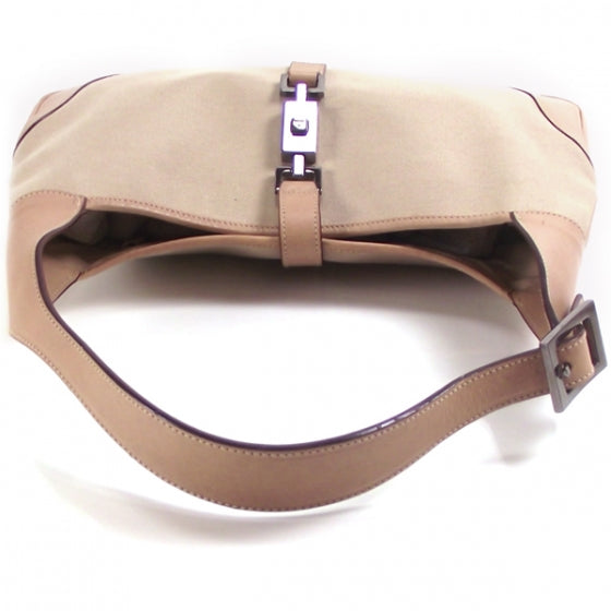 Gucci Canvas Jackie O Hobo Beige 6 of 12