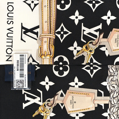 Louis Vuitton Silk Monogram Confidential Bandeau Black 3 of 4
