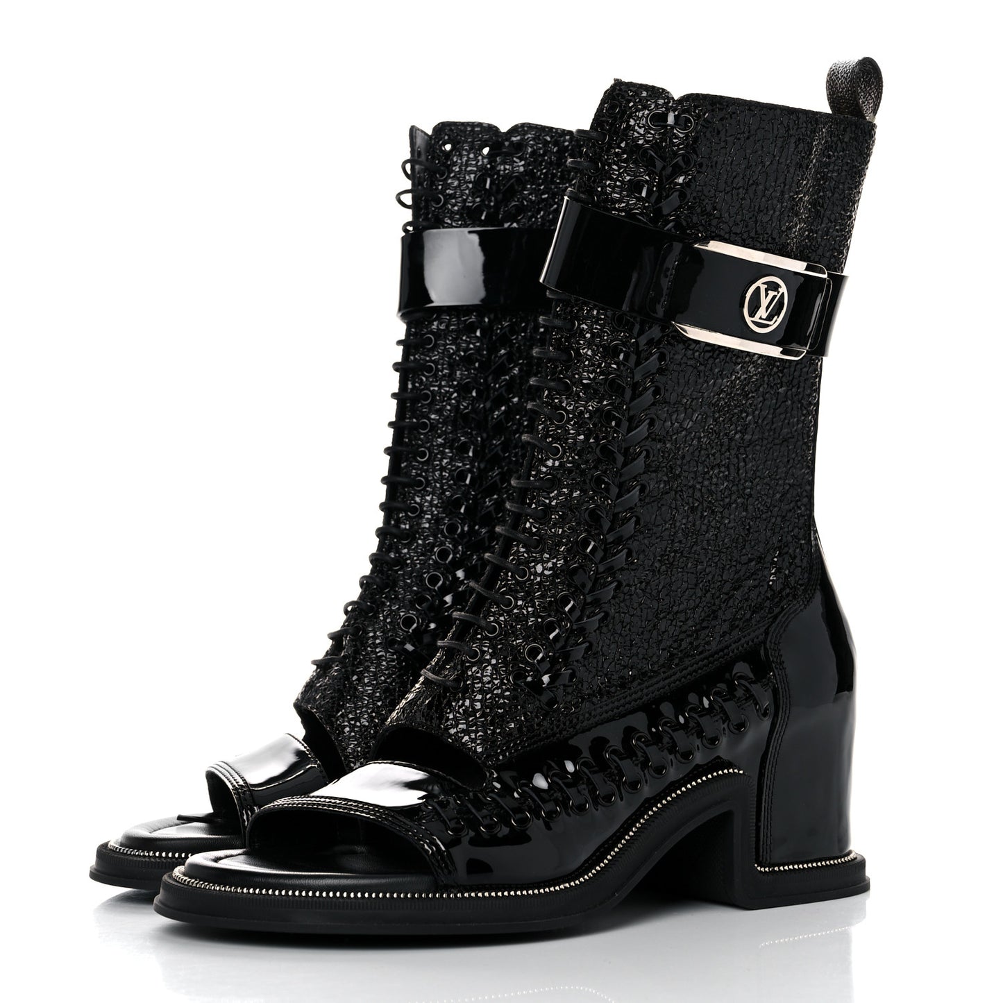 Patent Moonlight Boots 38 Black
