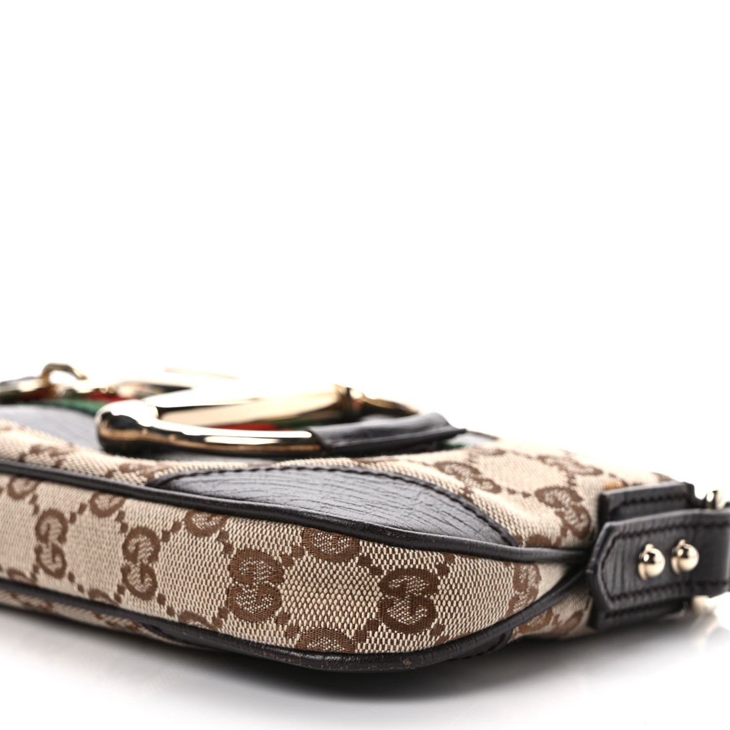 Gucci Monogram Hasler Pochette Brown 9 of 11