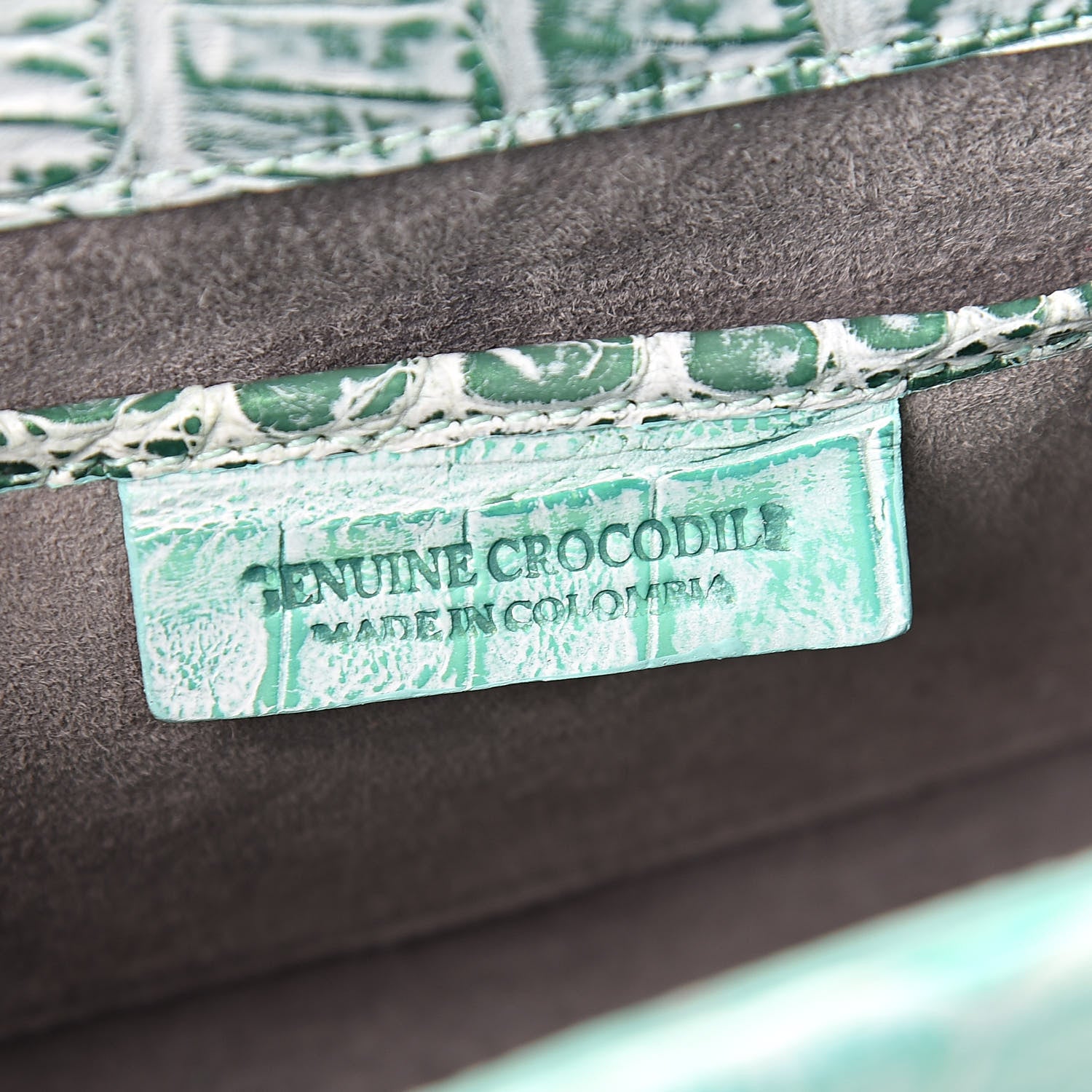 Nancy Gonzalez Crocodile Clutch Turquoise 6 of 8