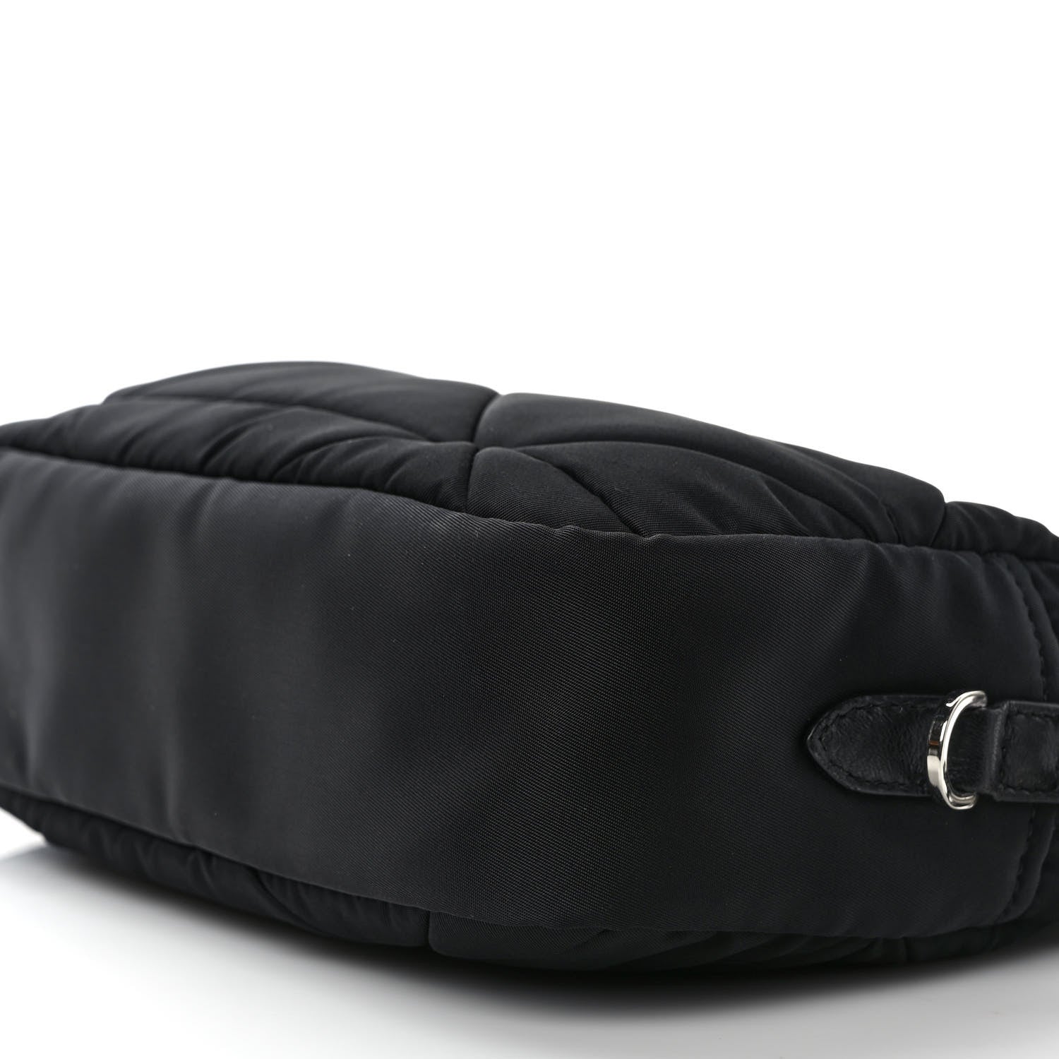 Prada Re-Nylon Triangle Quilted Padded Shoulder Bag Black 9 of 9