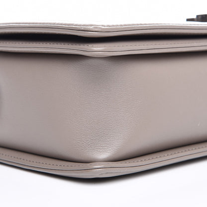 Chanel Calfskin Chevron New Medium Boy Flap Grey 8 of 10