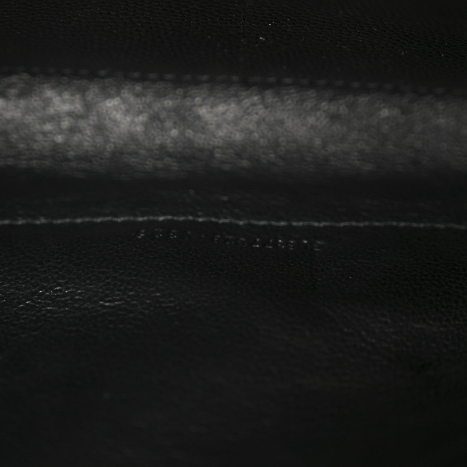 Saint Laurent Grain De Poudre Matelasse Chevron Monogram Chain Wallet Black 7 of 10