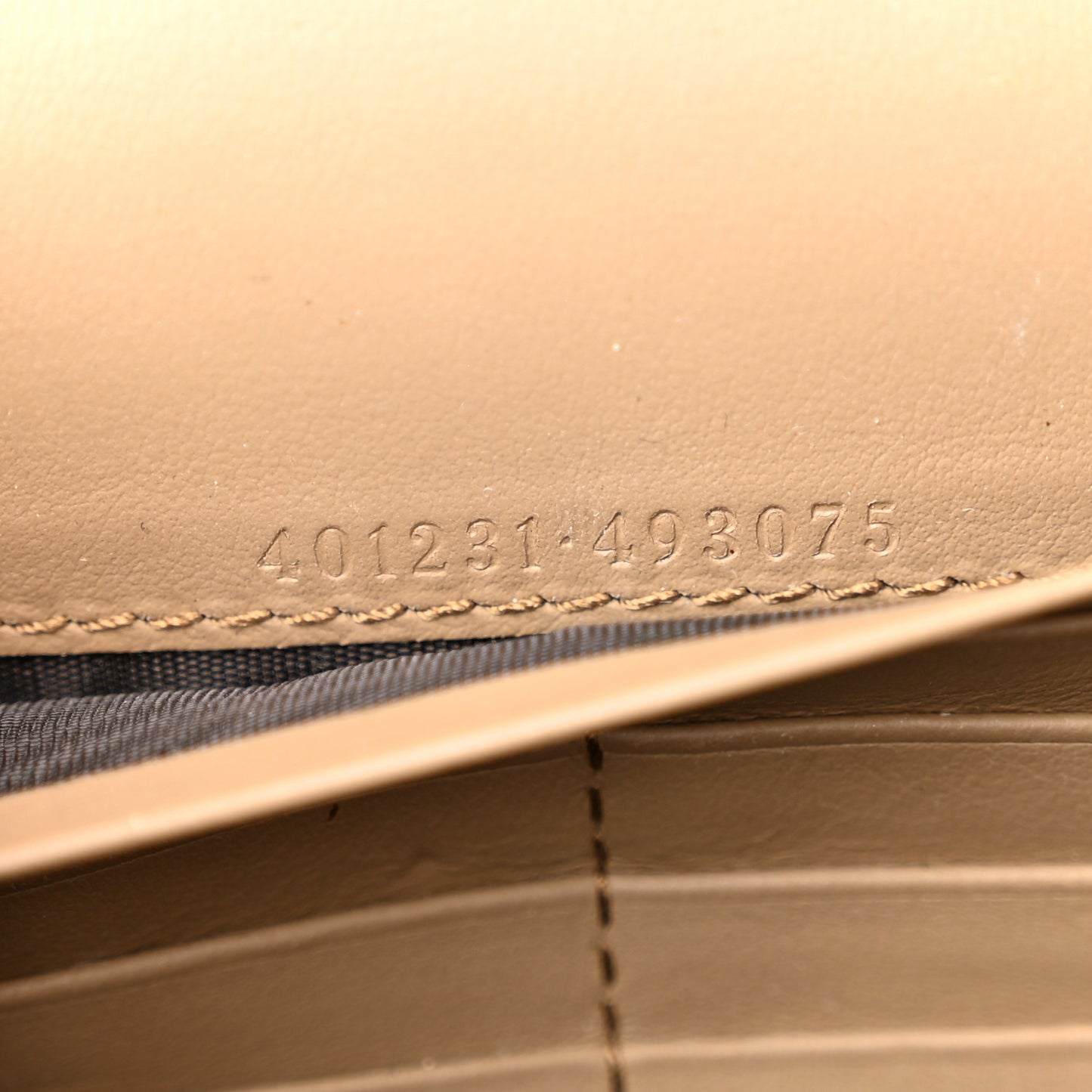GG Supreme Monogram Mini Dionysus Chain Wallet Beige Taupe