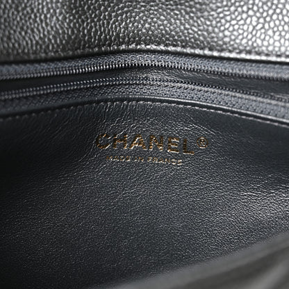 Chanel Caviar Quilted Flap Clutch Dark Grey 6 of 11