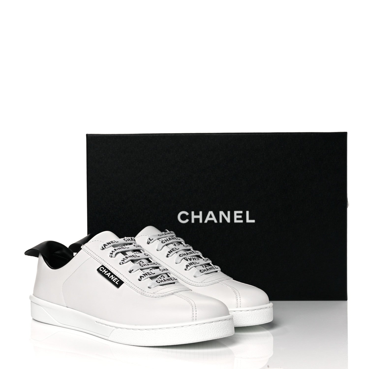 Chanel Calfskin CC Womens Sneakers 39.5 White 11 of 11