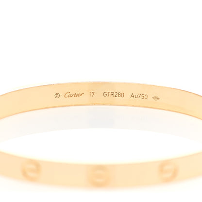 Cartier 18K Yellow Gold LOVE Bracelet 17 3 of 5