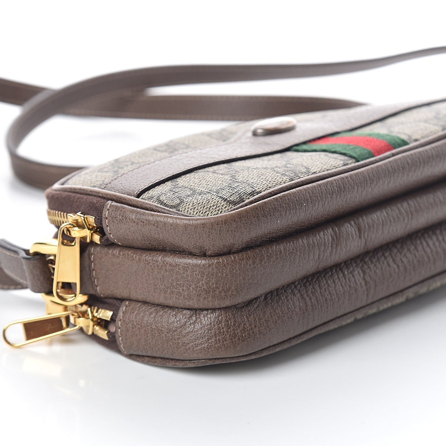 GG Supreme Monogram Web Mini Ophidia GG Bag Brown