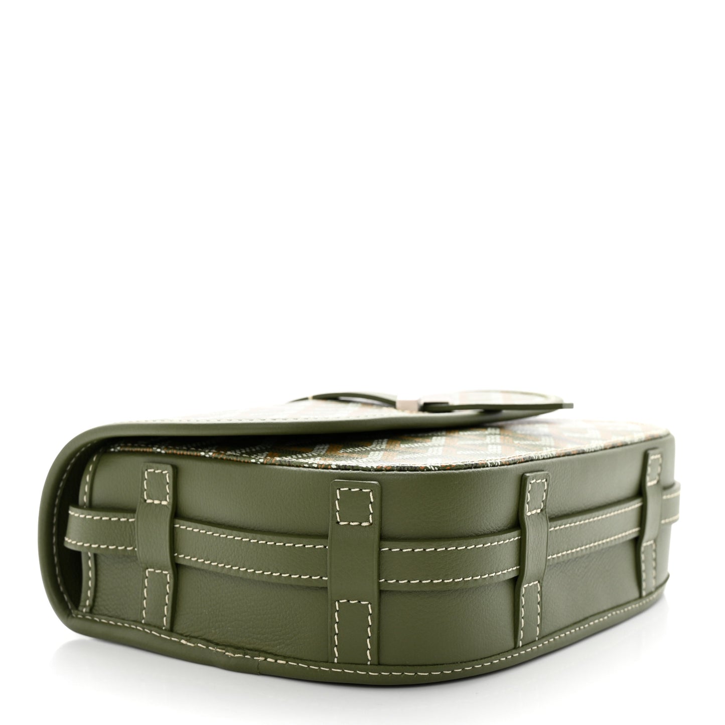 Goyardine Belvedere II PM Messenger Bag Kaki
