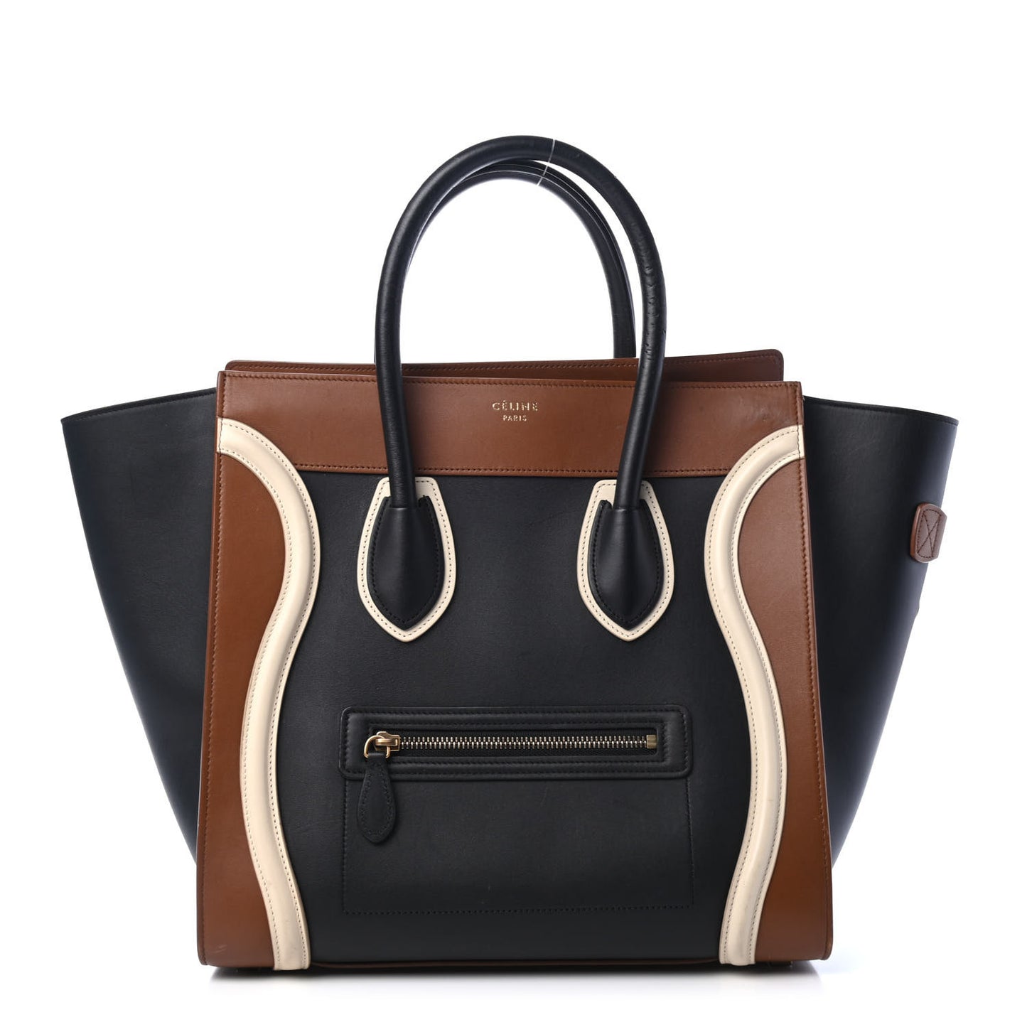 Smooth Calfskin Mini Tri-Color Luggage Multicolor