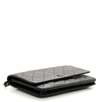 Chanel Caviar Quilted Wallet on Chain WOC So Black 3 of 10