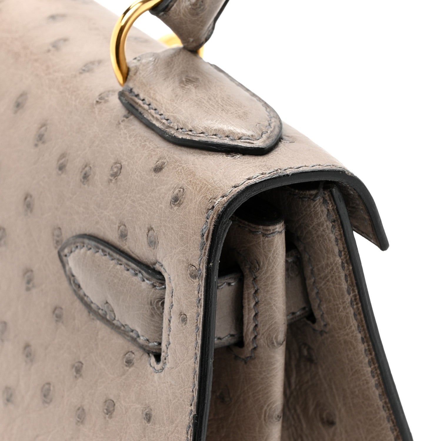 Hermes Ostrich Kelly Sellier 28 Mousse 15 of 18