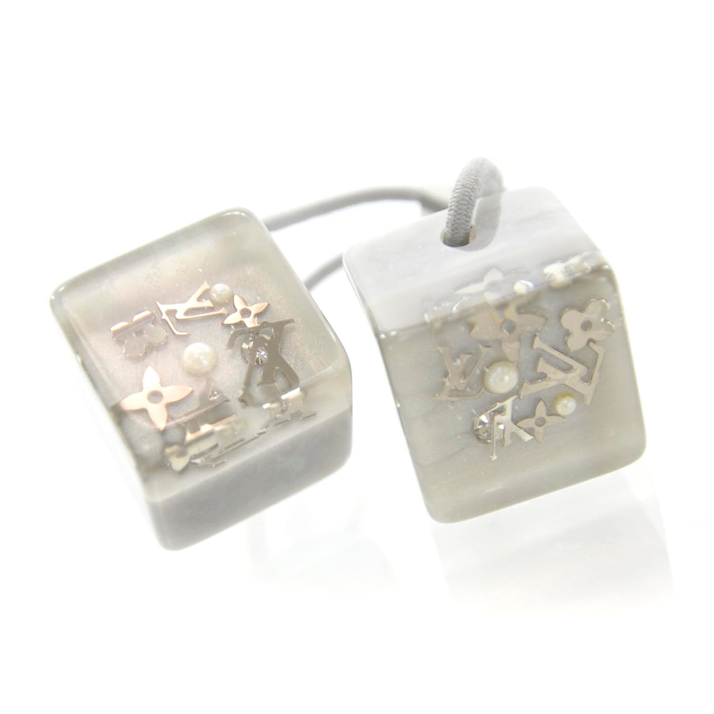 Monogram Hair Cubes Inclusion Grey