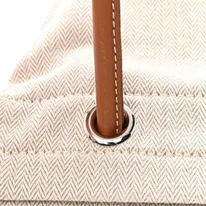Hermes Canvas Swift Aline Grooming Bag Gold 11 of 12