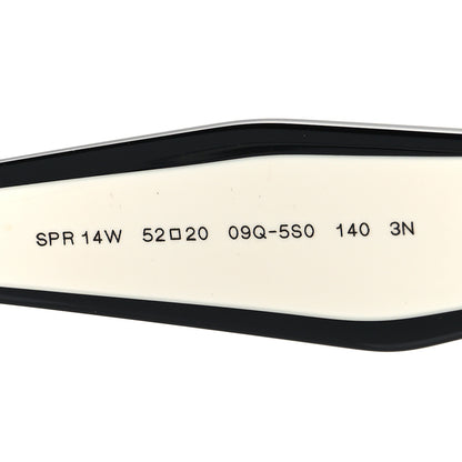Prada Acetate Sunglasses SPR 14W Black White 6 of 6