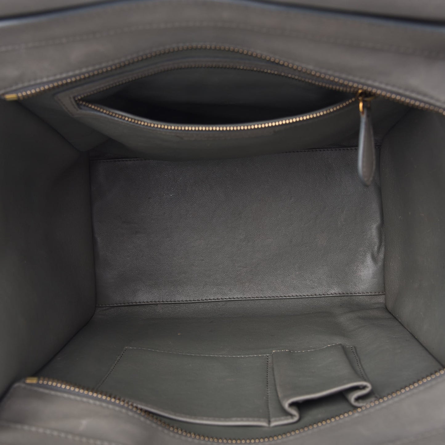 Smooth Calfskin Mini Luggage Grey