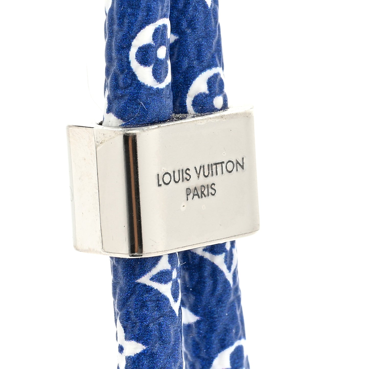 Monogram Silicone Louise Phone Holder Blue