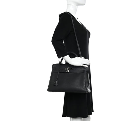 Hermes Togo Kelly Retourne 32 Black 2 of 16