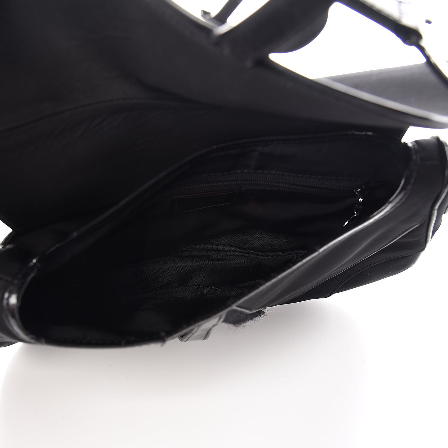 Nylon Double Saddle Bag Black