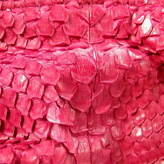 Bottega Veneta Vintage Snakeskin Tassel Bag Red 7 of 8