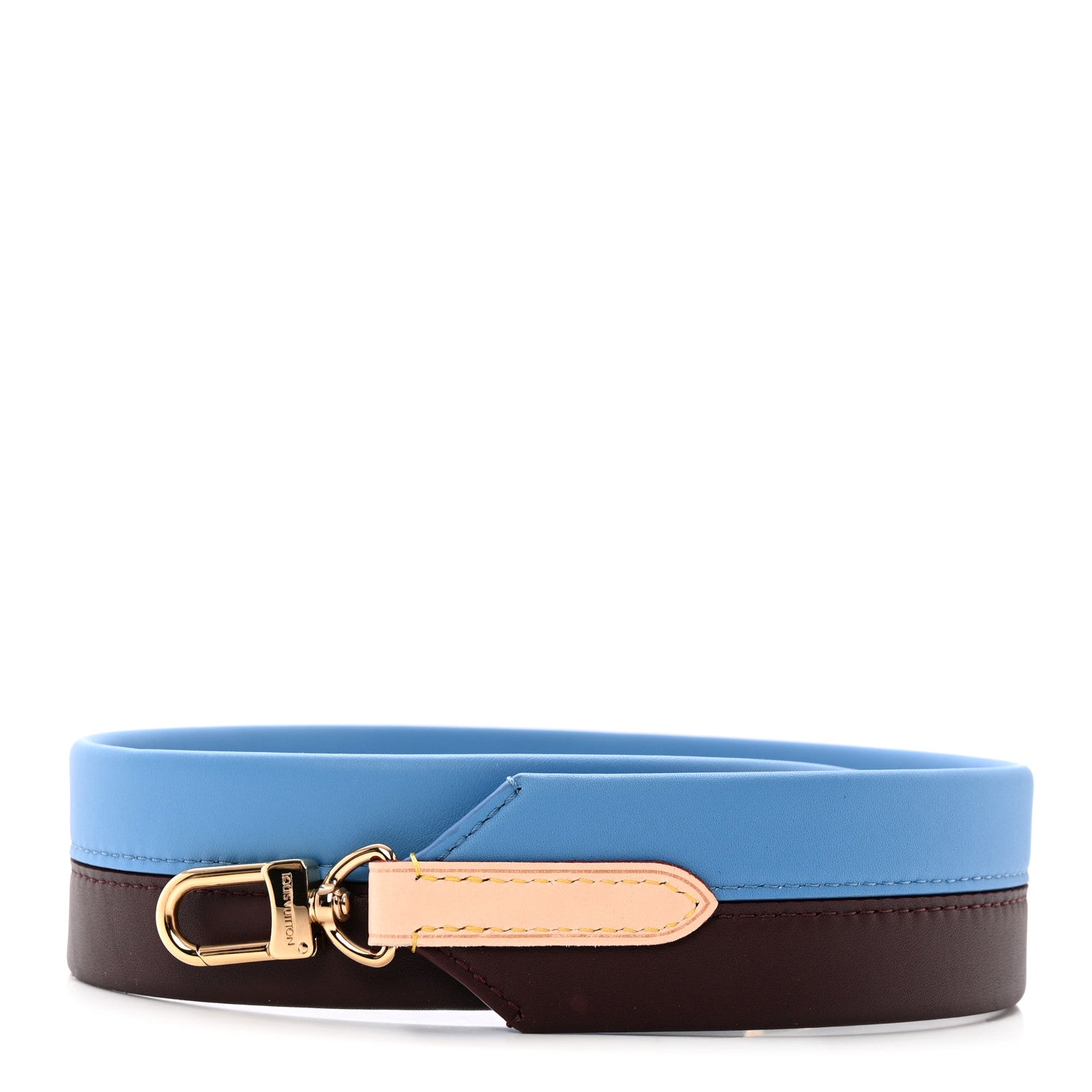 Louis Vuitton Calfskin Cluny MM Shoulder Strap Blue Glacial 1 of 3