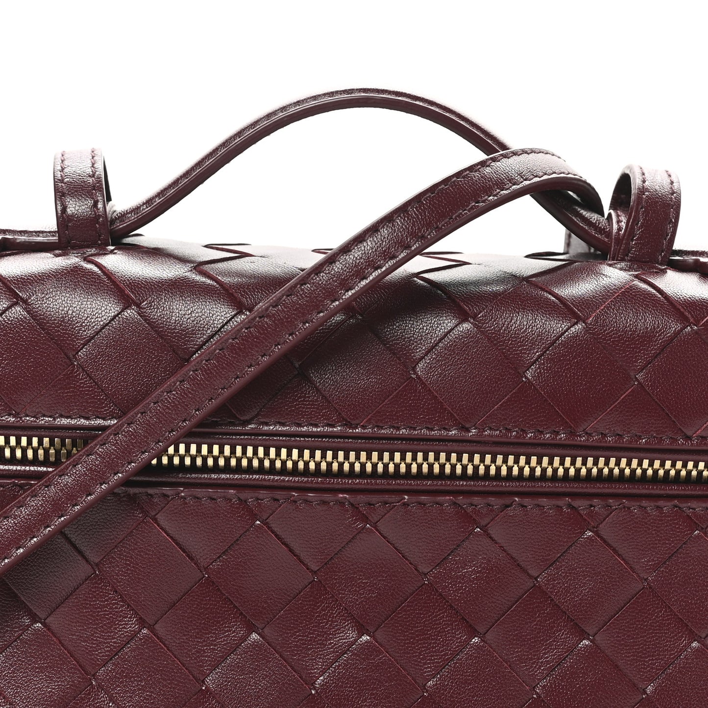 Nappa Intrecciato Bang Bang Vanity Case Barolo
