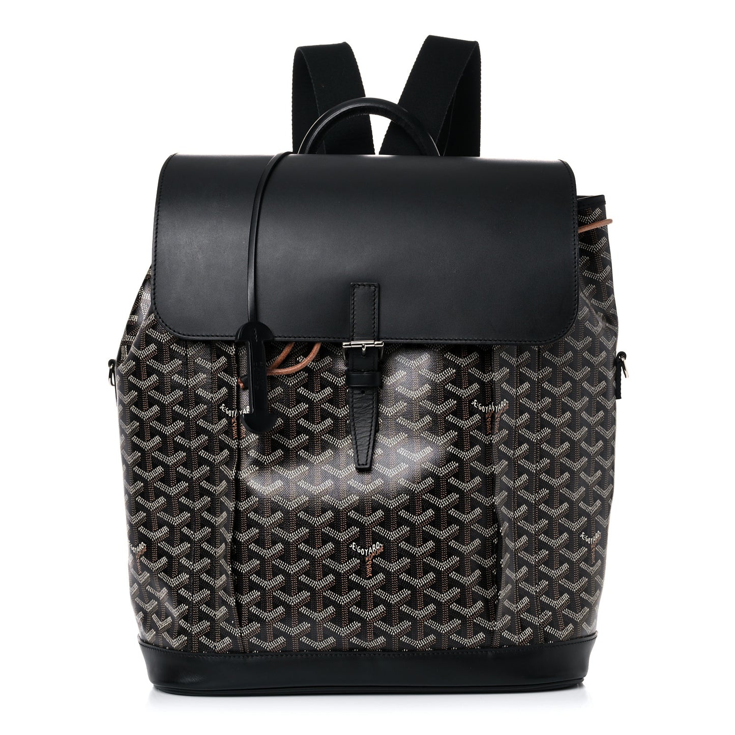 Goyardine Calfskin Alpin MM Backpack Black