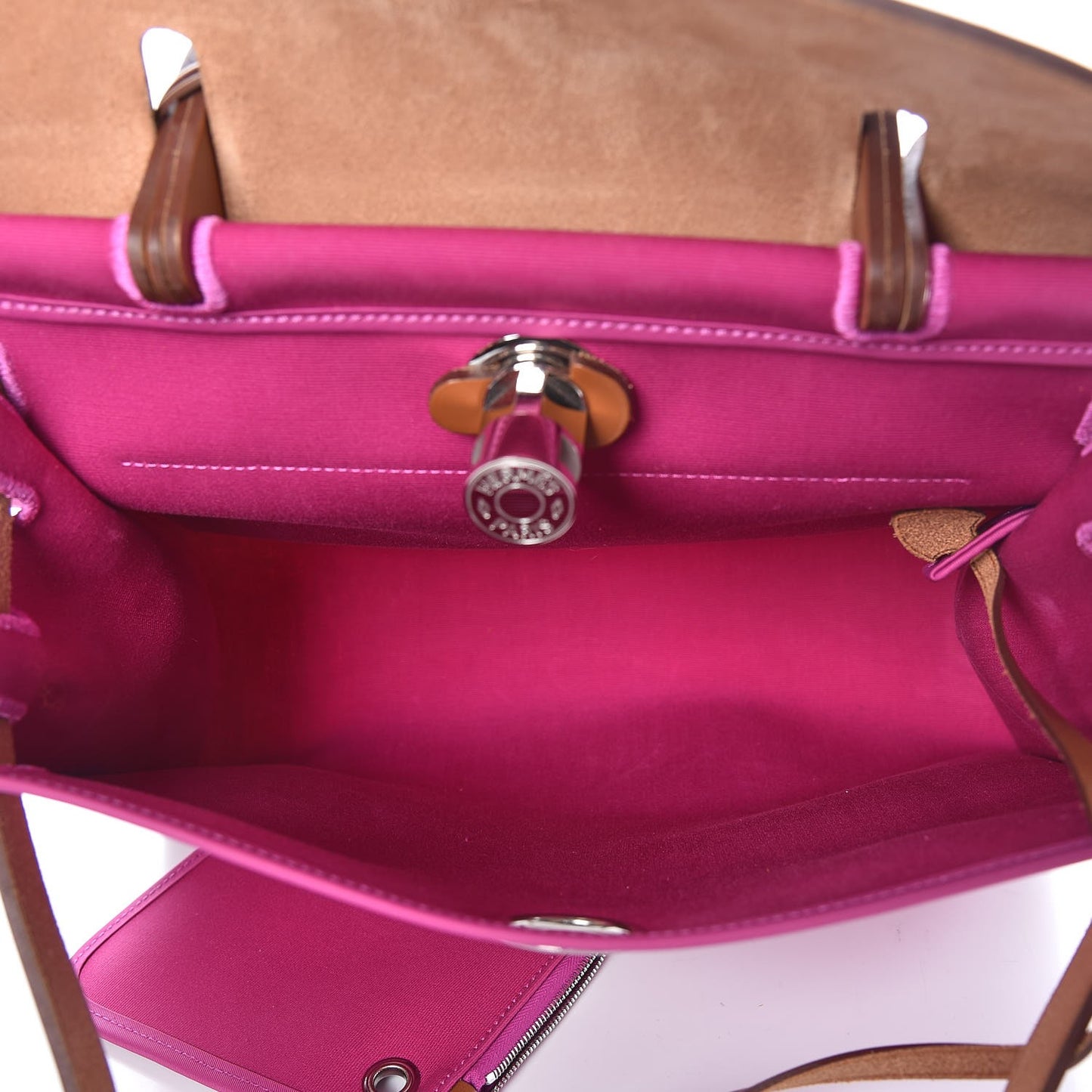 Vache Hunter Toile Herbag Zip 31 PM Magnolia Fauve