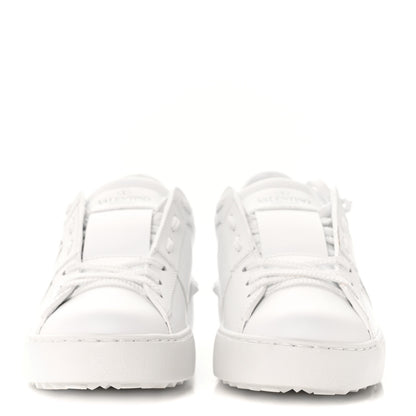 Valentino Garavani Calfskin VLTN Rockstud Open Sneakers 36.5 White 2 of 7