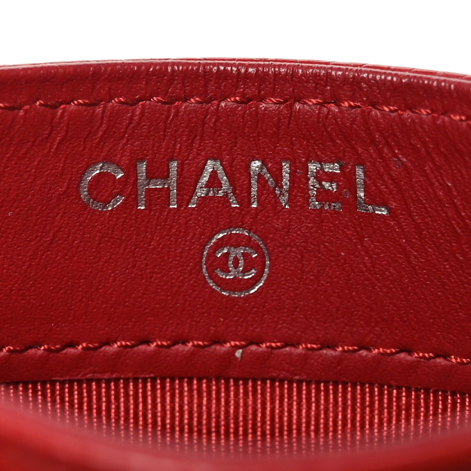 Chanel Caviar Quilted Card Holder Red 6 of 11