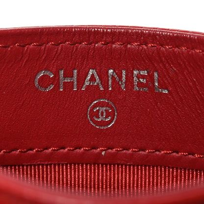 Chanel Caviar Quilted Card Holder Red 6 of 11
