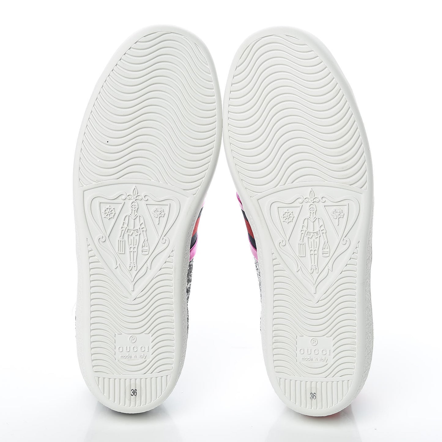Glitter Web Ace Sneakers 36 Silver