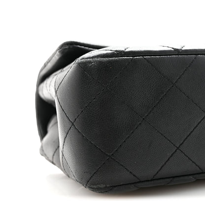 Chanel Lambskin Quilted Mini Rectangular Flap Black 9 of 10