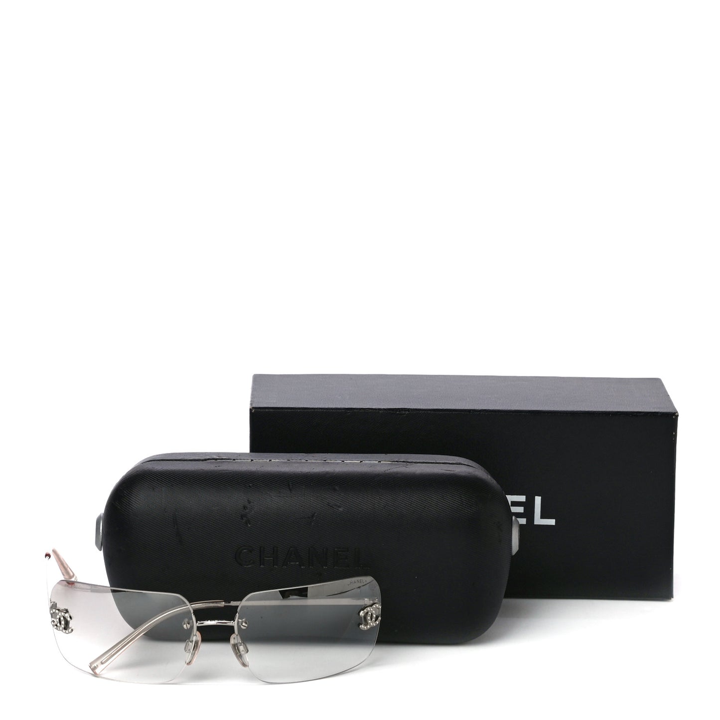 Crystal CC Logo Sunglasses 4017-D