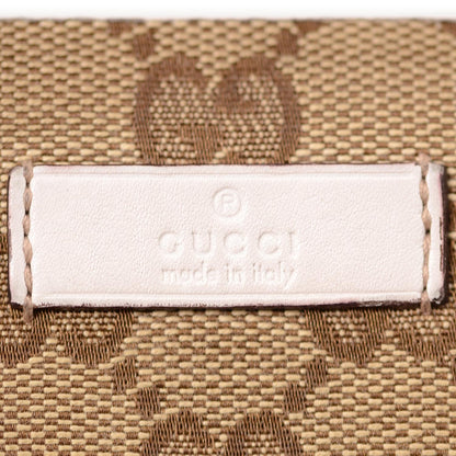 Gucci Monogram Horsebit Zip Around Wallet Beige Ebony White 8 of 8