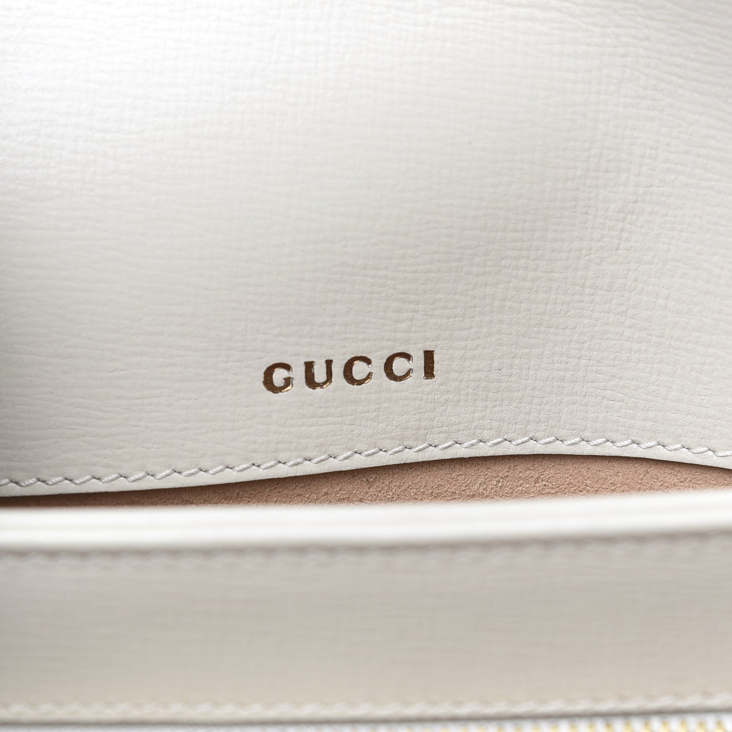 Gucci Azalea Calfskin Horsebit 1955 Shoulder Bag Mystic White 8 of 10