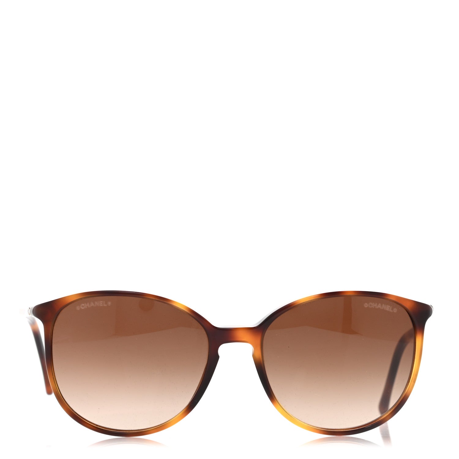 Chanel Acetate Round Sunglasses 5278 Tortoise 2 of 7