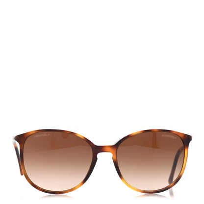 Chanel Acetate Round Sunglasses 5278 Tortoise 2 of 7