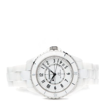 Chanel Stainless Steel Ceramic 38mm J12 Automatic Watch White 2 of 4