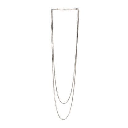 David Yurman Sterling Silver 14K Yellow Gold 3.6mm Medium Box Chain Necklace 72" 3 of 6
