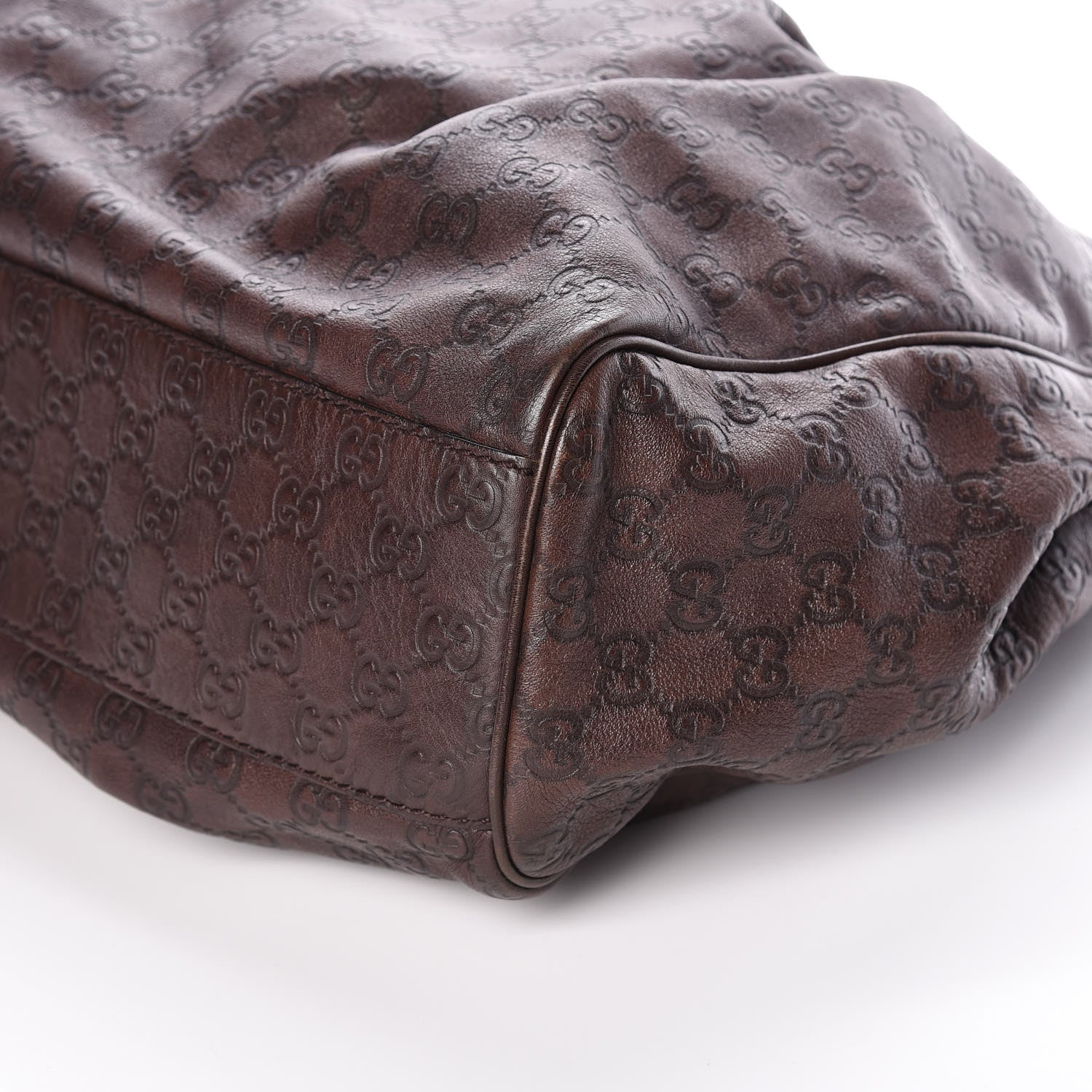 Gucci Guccissima Signature Large Sukey Tote Chocolate 6 of 9