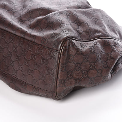 Gucci Guccissima Signature Large Sukey Tote Chocolate 6 of 9