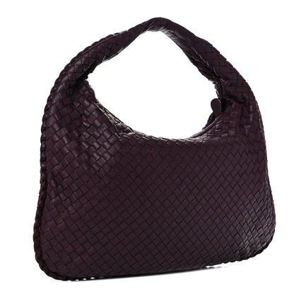 Bottega Veneta Nappa Intrecciato Medium Veneta Hobo Aubergine 2 of 15