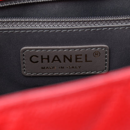 Chanel Caviar Quilted Grand Shopping Tote GST Red 9 of 11