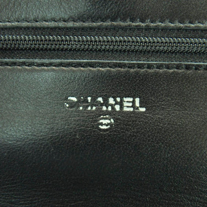 Chanel Lambskin Quilted Wallet On Chain WOC Black 8 of 12