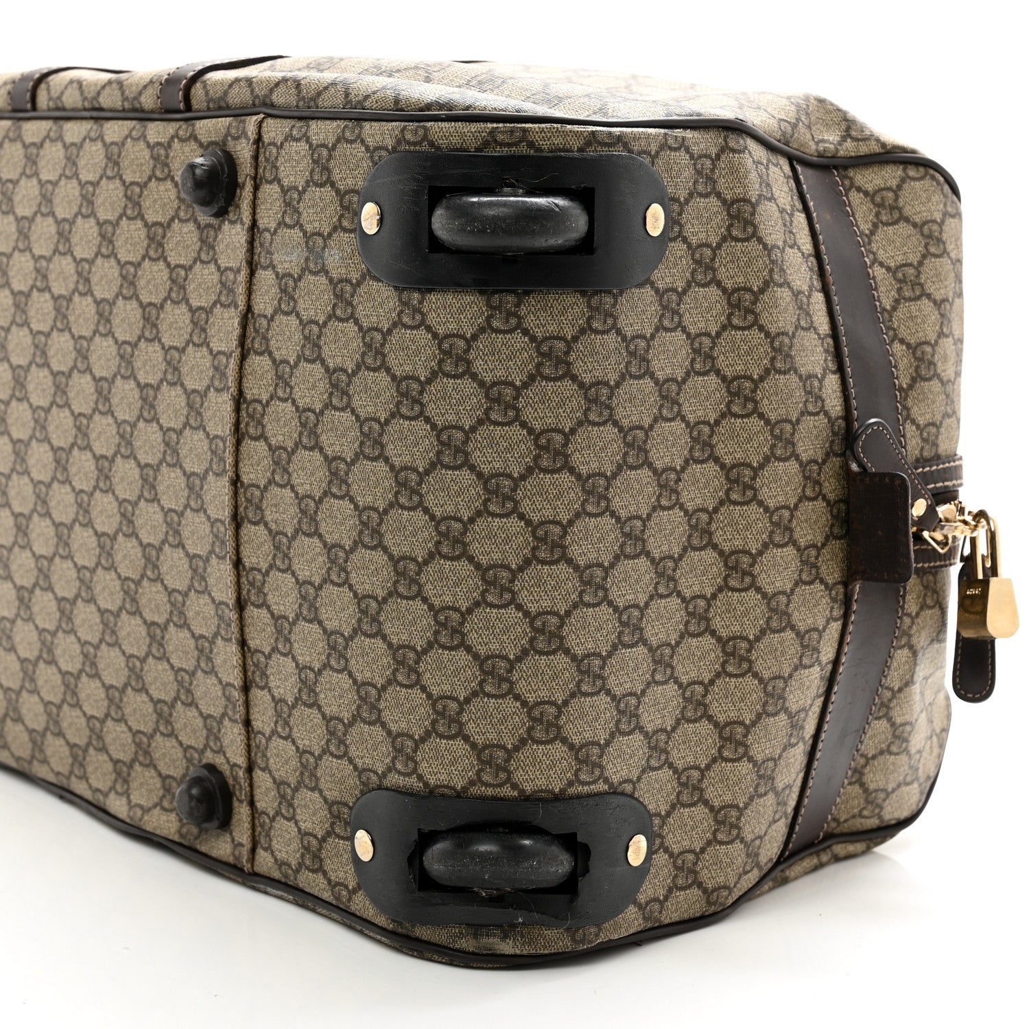 Gucci GG Plus Monogram Large Carry On Duffle Bag Brown 10 of 12
